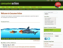 Tablet Screenshot of consumer-action.org
